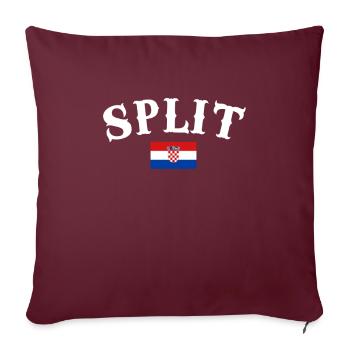 Split Kroatien Kroatische Flagge Kroate - Sofakissenbezug 45 x 45 cm - Burgunderrot - Vorne