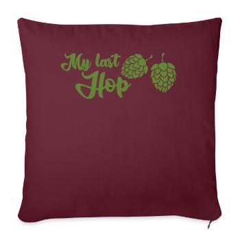 Bière Blague Hobby Brasseur Brasseur de bière Houblon - Housse de coussin décorative 45 x 45 cm - bordeaux - Devant