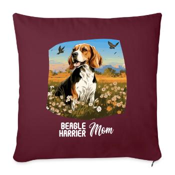 Busard Saint-Martin - Housse de coussin décorative 45 x 45 cm - bordeaux - Devant