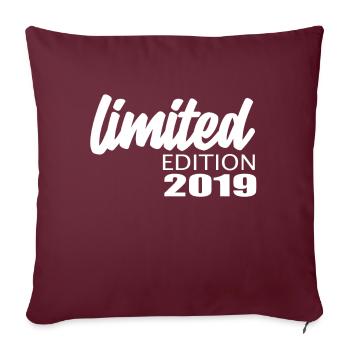Édition limitée 2019 - Housse de coussin décorative 45 x 45 cm - bordeaux - Devant