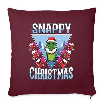 Snappy christmas - Sofakissenbezug 45 x 45 cm - Burgunderrot - Vorne