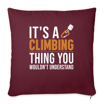 C’est un truc d’escalade Sportklettern Speedklettern - Housse de coussin décorative 45 x 45 cm - bordeaux - Devant