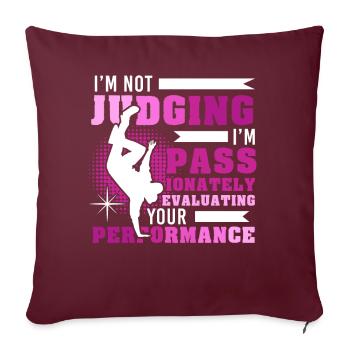Retro Hip Hop Dancer Dancing Dance Teacher - Sofakissenbezug 45 x 45 cm - Burgunderrot - Vorne