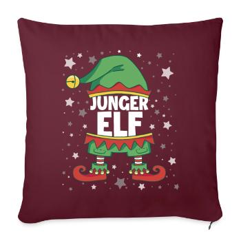 Junger Elf - Sofakissenbezug 45 x 45 cm - Burgunderrot - Vorne
