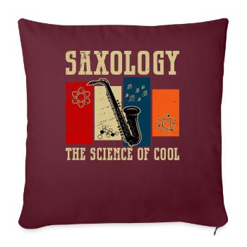 SAXOLOGY - The Science Of Cool - Sofakissenbezug 45 x 45 cm - Burgunderrot - Vorne