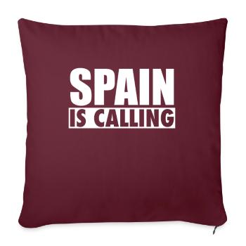 L’Espagne appelle l’Espagne Spanische Spanier - Housse de coussin décorative 45 x 45 cm - bordeaux - Devant
