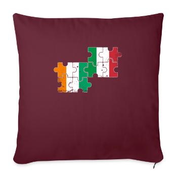 Elfenbeinküste Italien Vintage Flagge Ivorer - Sofakissenbezug 45 x 45 cm - Burgunderrot - Vorne