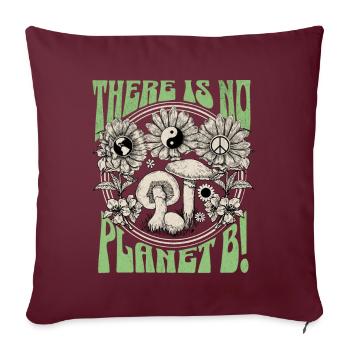 Il n’y a pas de Jour de la Terre de la planète B - Housse de coussin décorative 45 x 45 cm - bordeaux - Devant