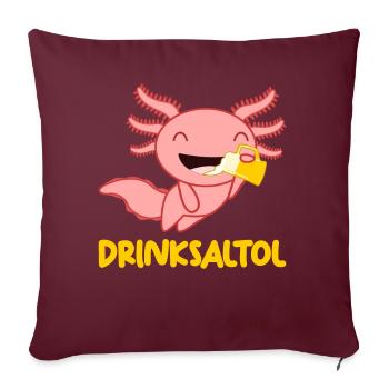 Axolotl Beer Axolotls - Sofakissenbezug 45 x 45 cm - Burgunderrot - Vorne