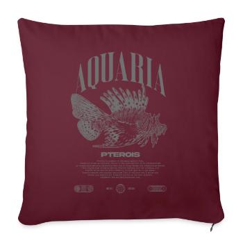 Rotfeuerfisch Marine Fish Keeper Moderne Streetwear - Sofakissenbezug 45 x 45 cm - Burgunderrot - Vorne