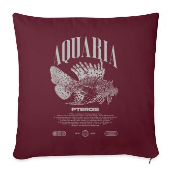 Rotfeuerfisch Marine Fish Keeper Moderne Streetwear - Sofakissenbezug 45 x 45 cm - Burgunderrot - Vorne