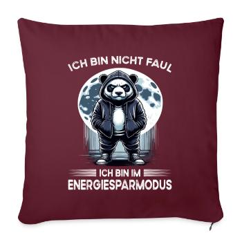 Je déteste les gens grognons du matin au bureau drôle - Housse de coussin décorative 45 x 45 cm - bordeaux - Devant