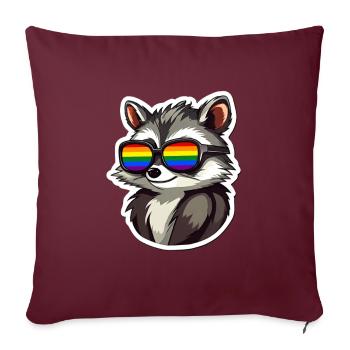 LGBTQ Pride Month - Sofakissenbezug 45 x 45 cm - Burgunderrot - Vorne