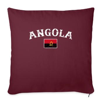Angola Vintage Angolanische Flagge Angolaner - Sofakissenbezug 45 x 45 cm - Burgunderrot - Vorne
