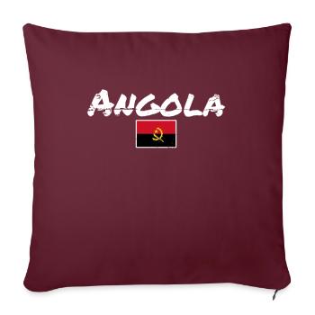 Angola Vintage Angolanische Flagge Angolaner - Sofakissenbezug 45 x 45 cm - Burgunderrot - Vorne