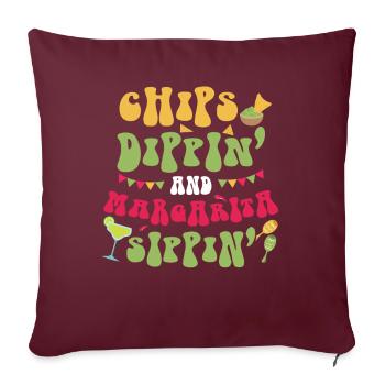 Cinco De Mayo Fiesta T-shirt - Housse de coussin décorative 45 x 45 cm - bordeaux - Devant