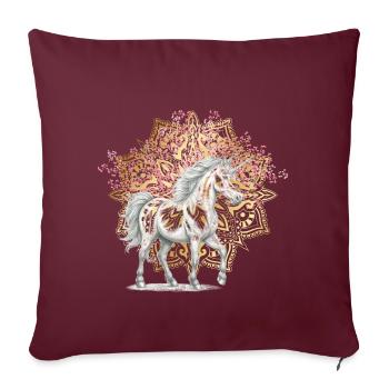Mythologie Licornes Licorne Créatures mythiques Fable - Housse de coussin décorative 45 x 45 cm - bordeaux - Devant