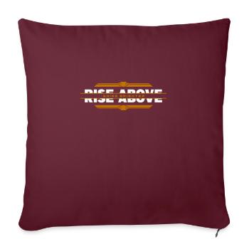 Briller de mille feux : Relever les défis - Housse de coussin décorative 45 x 45 cm - bordeaux - Devant