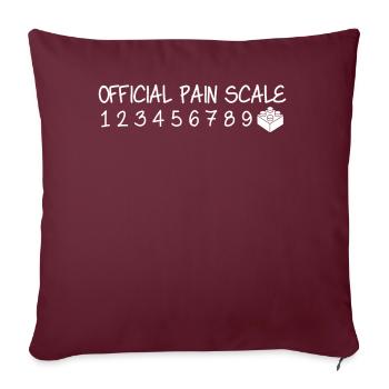 Building Block Pain Building Brick - Housse de coussin décorative 45 x 45 cm - bordeaux - Devant