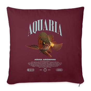 Asiatische Arowana Monster Fish Keeper Streetwear - Sofakissenbezug 45 x 45 cm - Burgunderrot - Vorne