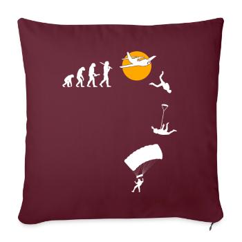 Skydive Freefly Fallschirmspringer Shirt Skydiving - Sofakissenbezug 45 x 45 cm - Burgunderrot - Vorne