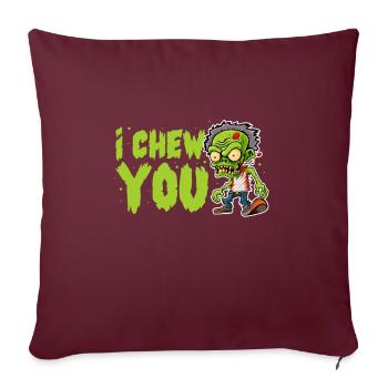 Zombie Zombie Hunter Zombie Apocalypse Cadeau - Housse de coussin décorative 45 x 45 cm - bordeaux - Devant