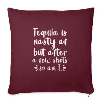 Tequila - Sofakissenbezug 45 x 45 cm - Burgunderrot - Vorne