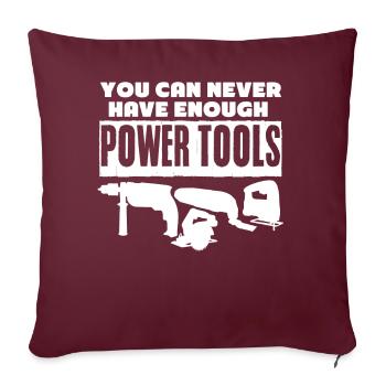 Meilleurs outils électriques - Housse de coussin décorative 45 x 45 cm - bordeaux - Devant