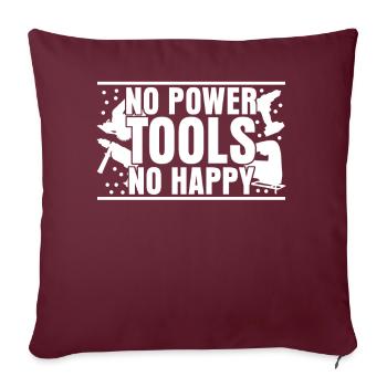 Outils électriques : Les meilleurs outils électriques - Housse de coussin décorative 45 x 45 cm - bordeaux - Devant
