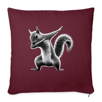Funny Dabbing Squirrel Animal Lover Animals - Sofa pillowcase 17,3'' x 17,3'' (45 x 45 cm) - burgundy - Front