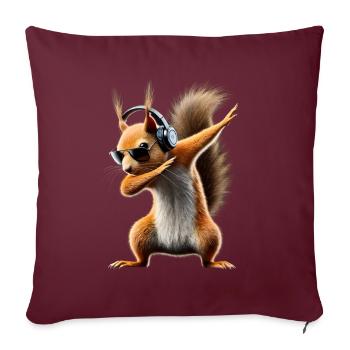 Funny Dabbing Squirrel Animal Lover Animals - Sofa pillowcase 17,3'' x 17,3'' (45 x 45 cm) - burgundy - Front