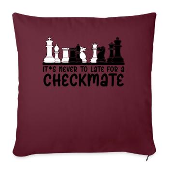 Chess Pieces Chess Set Chess Player - Sofakissenbezug 45 x 45 cm - Burgunderrot - Vorne