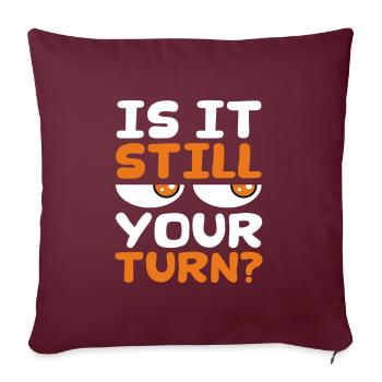 Jeu de société Jeux de société Jeux de nuit Jeux Cadeau - Housse de coussin décorative 45 x 45 cm - bordeaux - Devant