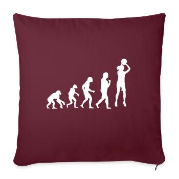 Basketball Tshirt B-Ball Dunking Rebound Spieler - Sofakissenbezug 45 x 45 cm - Burgunderrot - Vorne