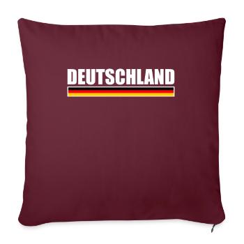 Deutschland Deutsche Flagge Deutscher - Sofakissenbezug 45 x 45 cm - Burgunderrot - Vorne