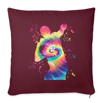 Lanceur de poids Colorsplash Lancer de poids - Housse de coussin décorative 45 x 45 cm - bordeaux - Devant