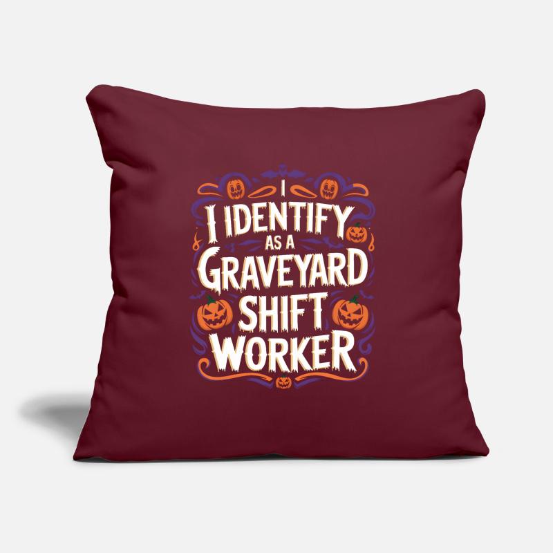 I Identify As A Graveyard Shift Worker Sofa pillowcase 17,3'' x 17,3'' (45 x 45 cm)