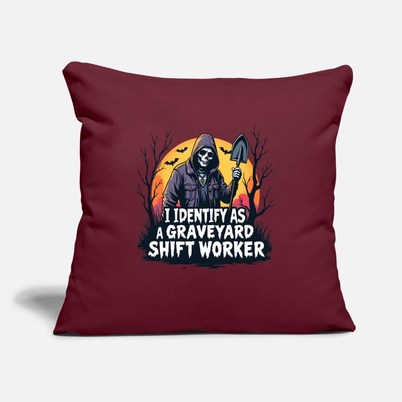 I Identify As A Graveyard Shift Worker Sofa pillowcase 17,3'' x 17,3'' (45 x 45 cm)