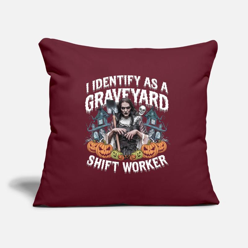 I Identify As A Graveyard Shift Worker Sofa pillowcase 17,3'' x 17,3'' (45 x 45 cm)