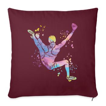 Bloc Colorsplash Bloc de bloc - Housse de coussin décorative 45 x 45 cm - bordeaux - Devant