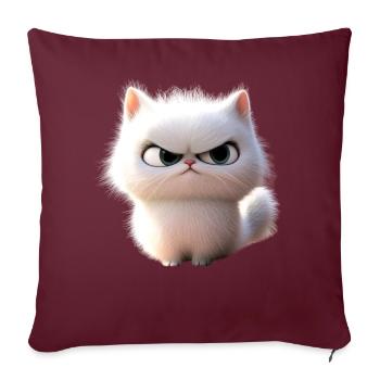 Perserkatze Perser Katze Persian Cat Süße Katzen - Sofakissenbezug 45 x 45 cm - Burgunderrot - Vorne