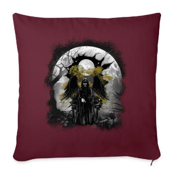mystisch Halloween Geister Geist Gespenst - Sofakissenbezug 45 x 45 cm - Burgunderrot - Vorne