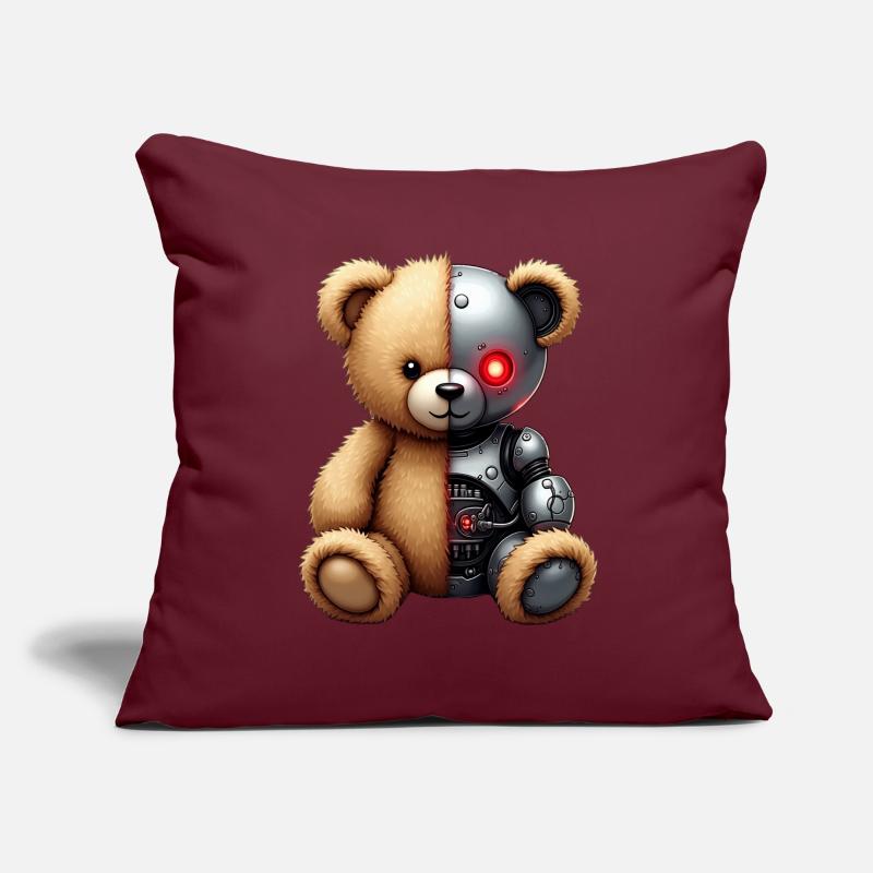 Funny Robot Tech Teddy Bear Cyborg Animal Bear Sofa pillowcase 17,3'' x 17,3'' (45 x 45 cm)