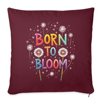 Dandelion Dandelion Lover Floral Floral - Housse de coussin décorative 45 x 45 cm - bordeaux - Devant