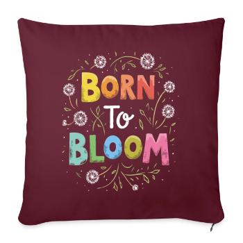 Dandelion Dandelion Lover Floral Floral - Housse de coussin décorative 45 x 45 cm - bordeaux - Devant
