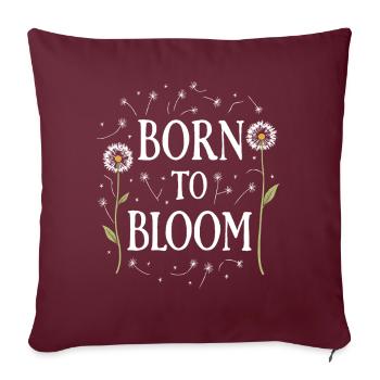 Dandelion Dandelion Lover Floral Floral - Housse de coussin décorative 45 x 45 cm - bordeaux - Devant