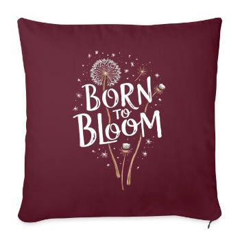 Dandelion Dandelion Lover Floral Floral - Housse de coussin décorative 45 x 45 cm - bordeaux - Devant