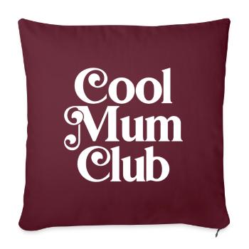 Cooler Mama-Club - Sofakissenbezug 45 x 45 cm - Burgunderrot - Vorne