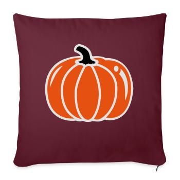 Pumpkin - Housse de coussin décorative 45 x 45 cm - bordeaux - Devant
