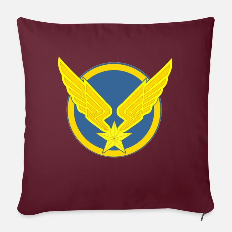 Aviation Légère - Housse de coussin décorative 45 x 45 cm - bordeaux